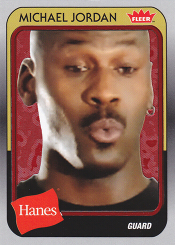 2018-19 Fleer Hanes Michael Jordan 30th Anniversary Red Foil MJ-38