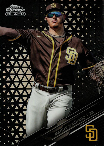 2020 Topps Chrome Black Baseball Manny Machado Refractor
